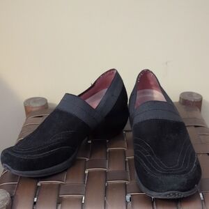 Women's Anne Klein Black Suede Wedges
